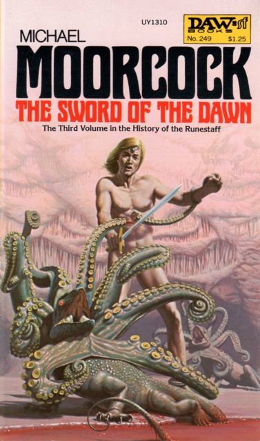 cover of Moorcock's The Sword of the Dawn